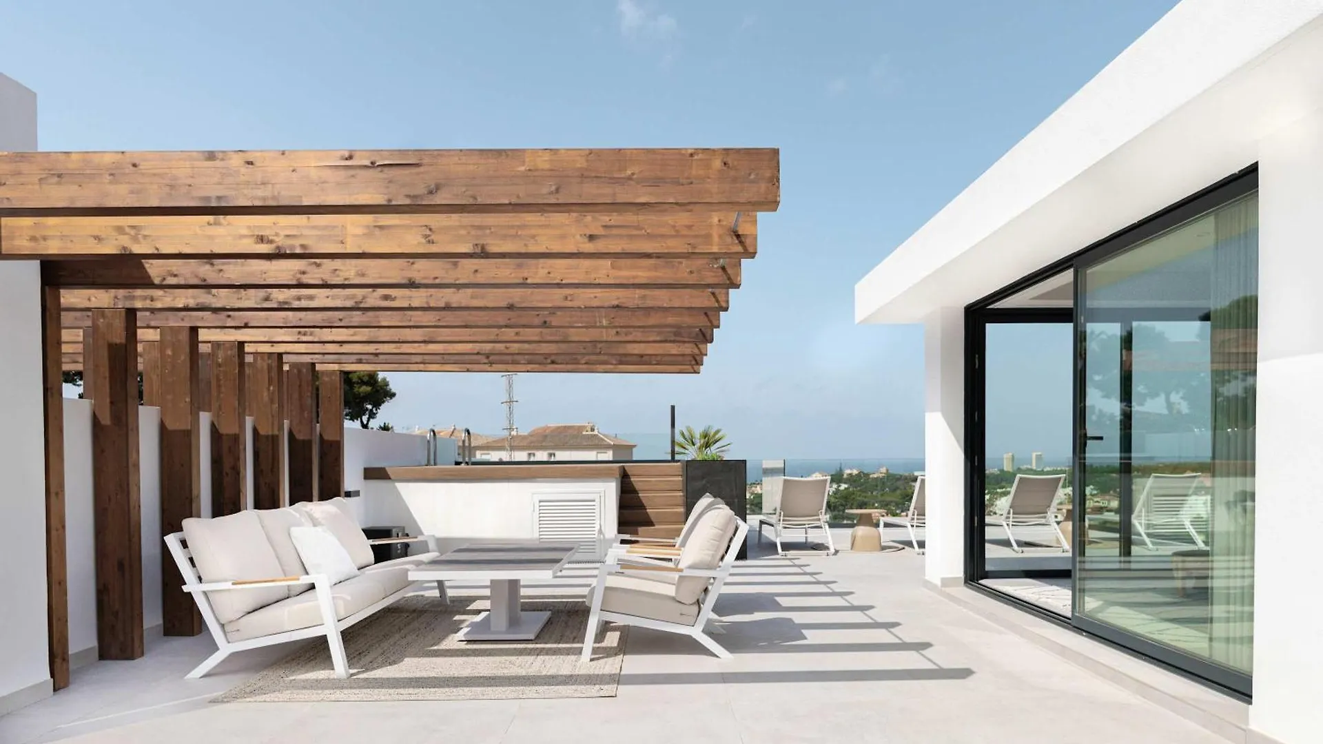 Casa Sol Luxury Rooftop Penthouse Gym Spa Pools Marbella Daire